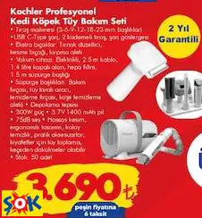 KOCHLER PROFESYONEL KEDİ KÖPEK TÜY BAKIM SETİ